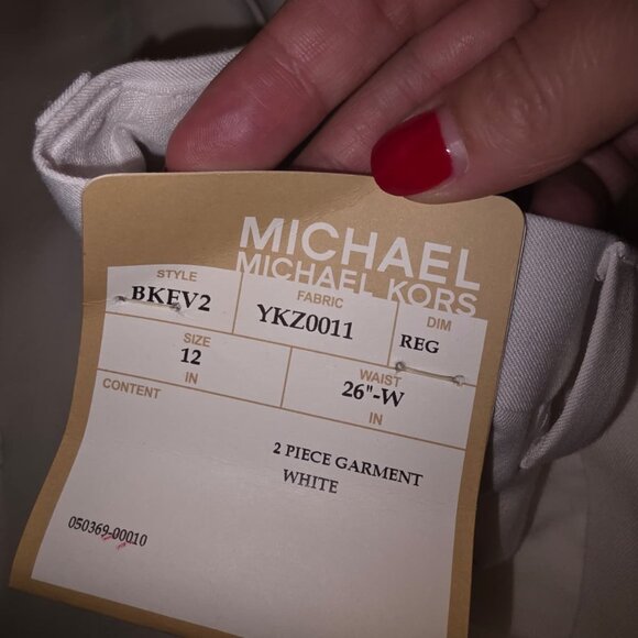 Michael Kors White Slim Fit Suit | Teen Boy’s [size 12/ 26 W] | Wedding / Prom - Picture 3 of 4